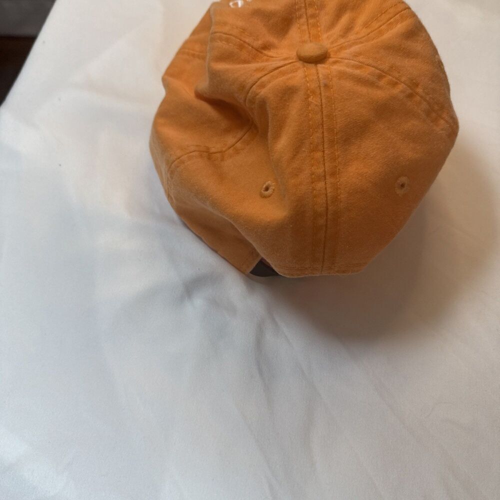 Orange Monogram Hat M A R In White Cursive Font - Picture 10 of 11